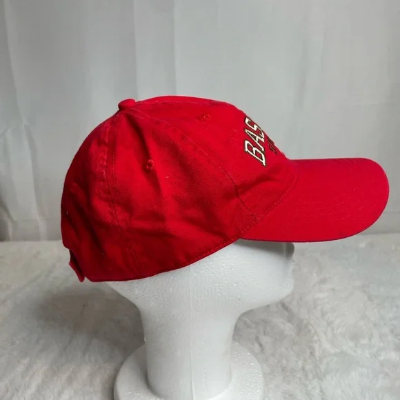 Bass Pro Shops Adjustable Hat Cap Red Cotton - Picture 5 of 7